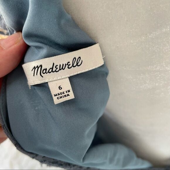 Madewell Lace Flutter Sleeves A-Line Midi Dress - Picture 9 of 10